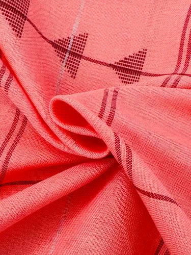 ShopNaya Exclusive | Handwoven | Cotton Saree | Jamdani Weave | No Blouse | Blended Silver Zari | Handloom Mark | Ships from California